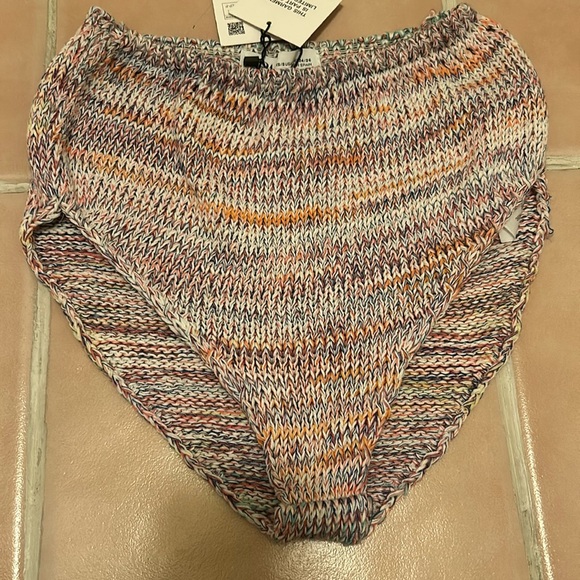 NWT Zara Intimates Crochet multicolor knit bottom - Picture 2 of 8